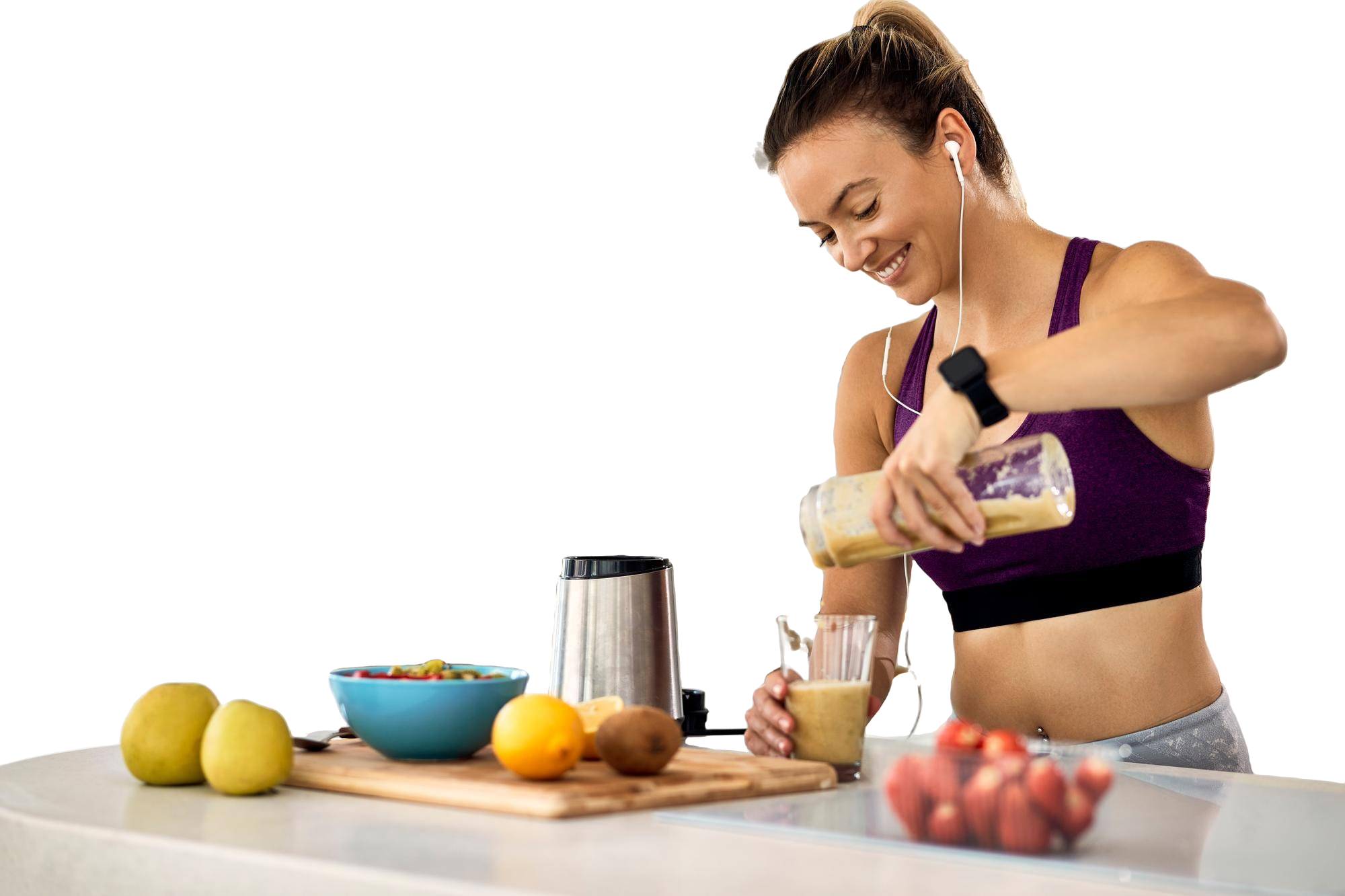 Tasha doing a Holistic and heavenly workout video