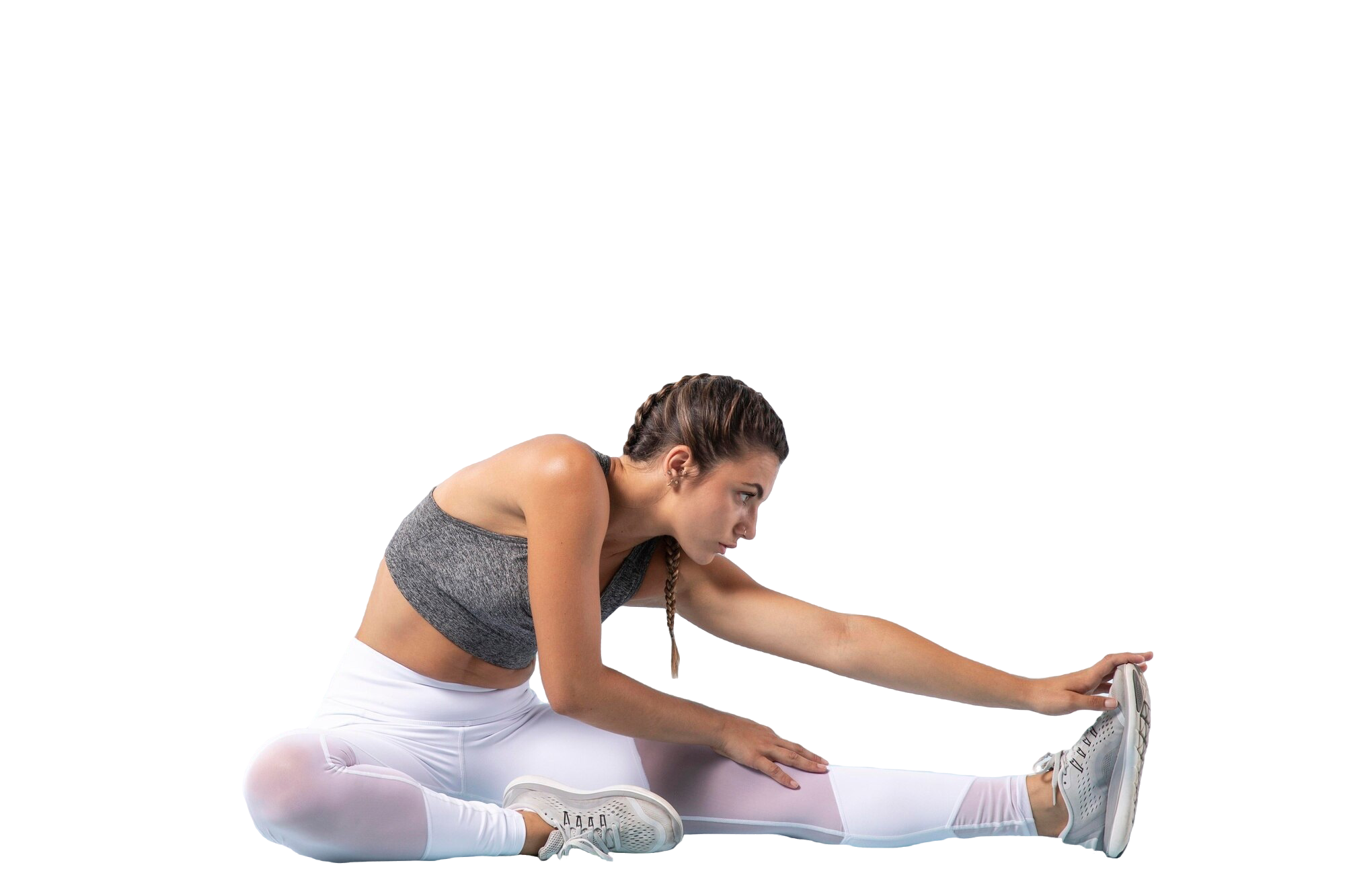 Erica doing a holistic and heavenly workout video